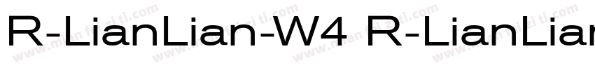 R-LianLian-W4 R-LianLian-W4字体转换